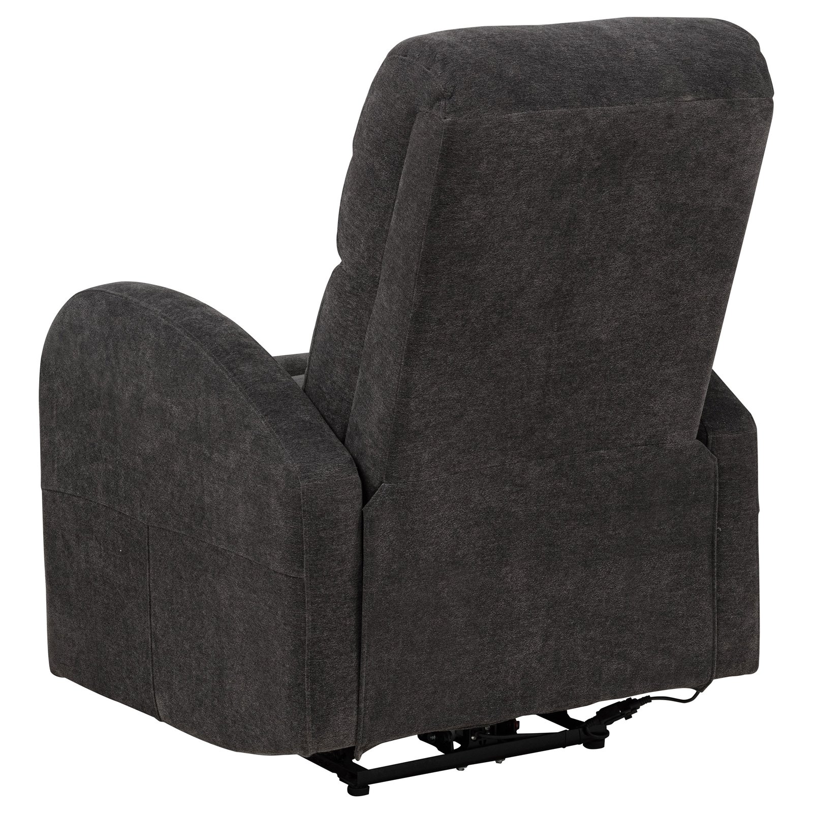 Grant Fabric Upholstered Power Recliner Chair Charcoal Grey - Image 8