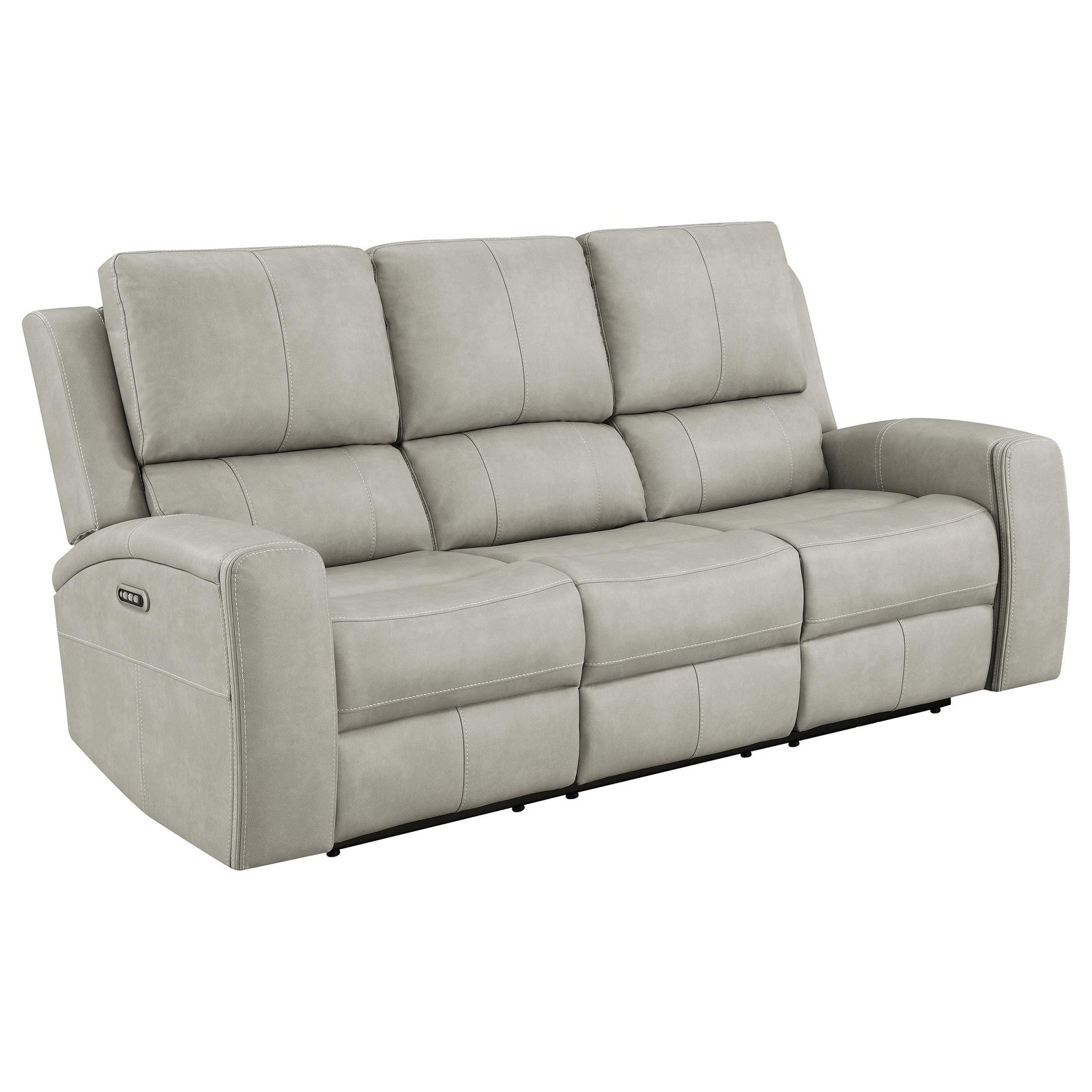 Brickston 2-piece Triple Power Reclining Sofa Set Grey - Image 3