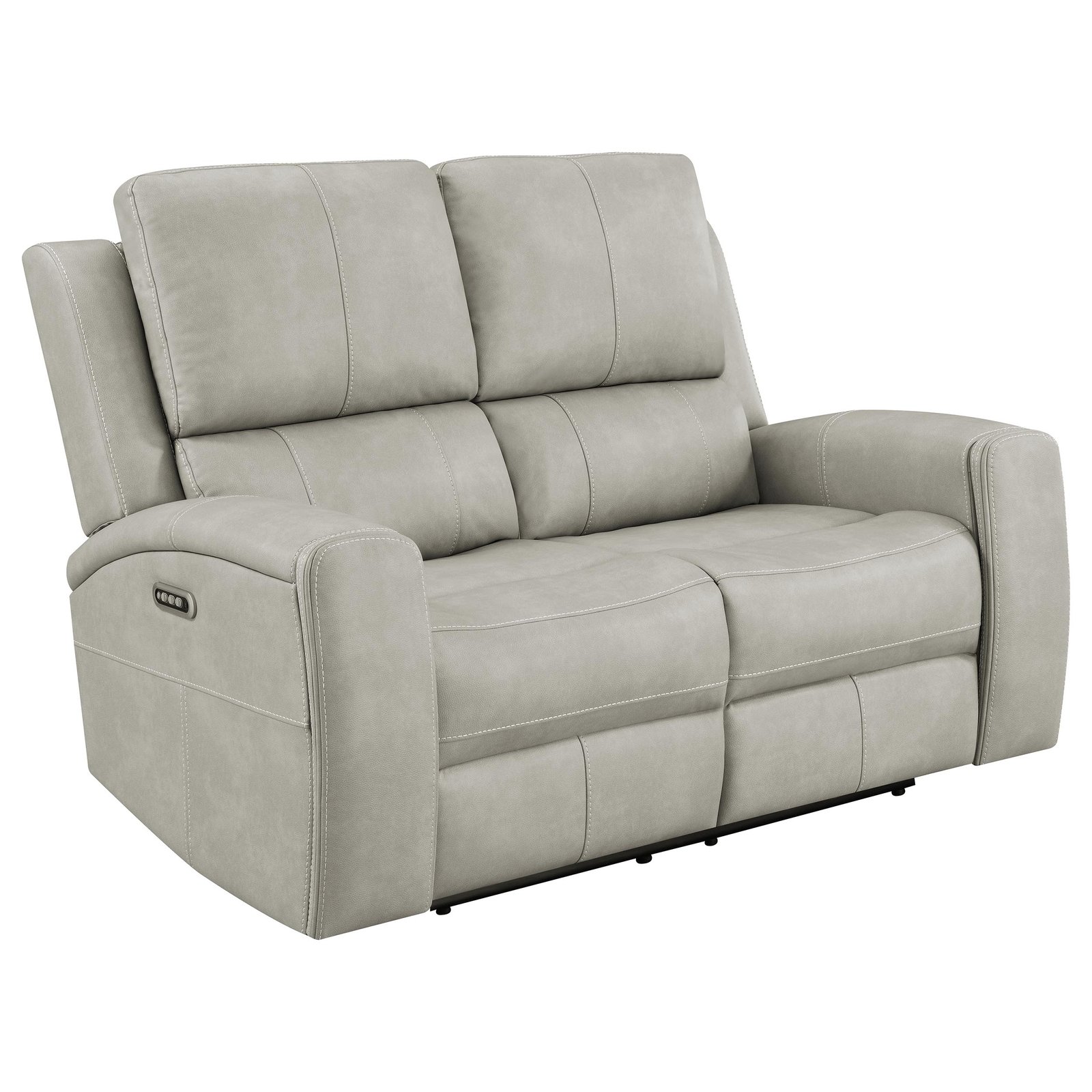 Brickston 2-piece Triple Power Reclining Sofa Set Grey - Image 6