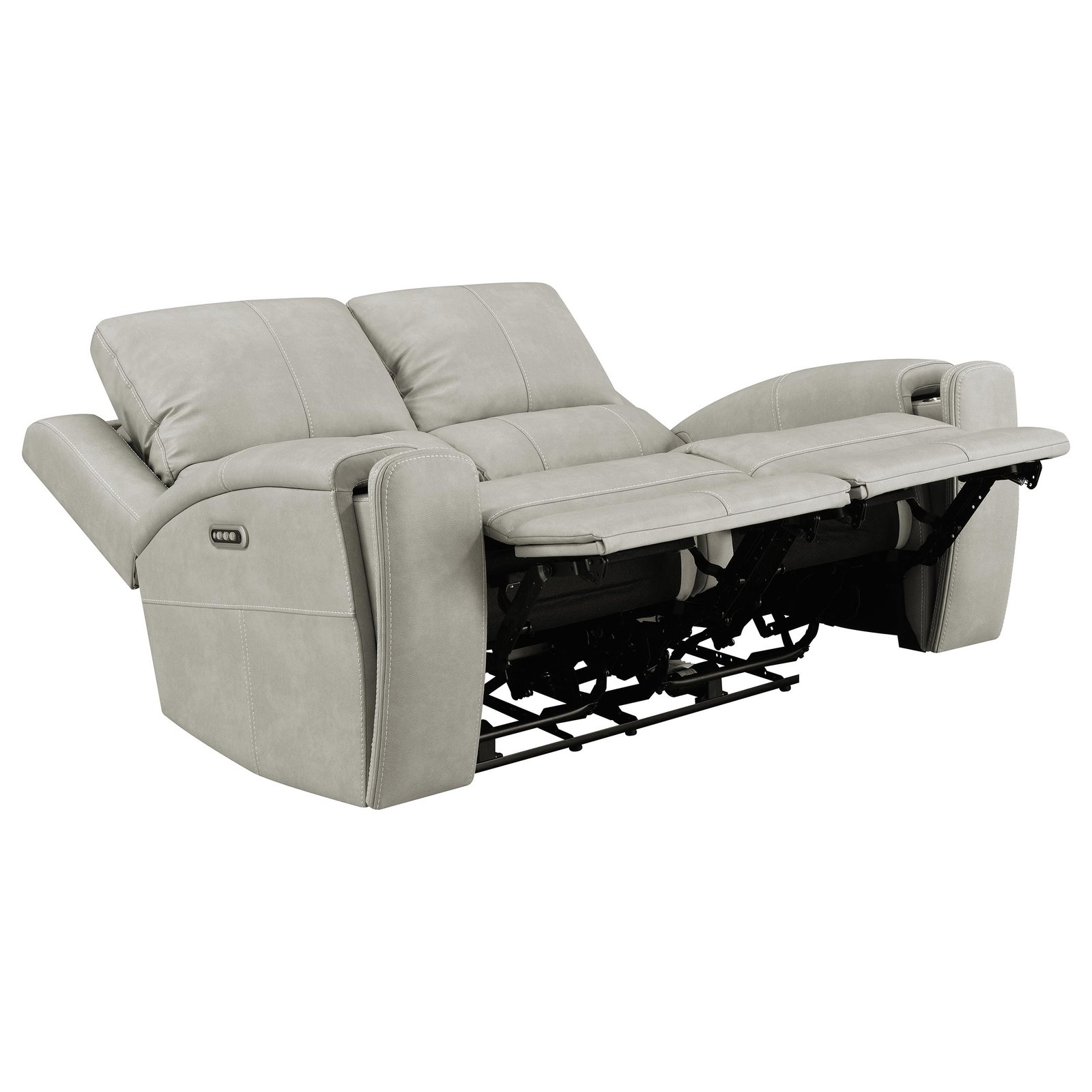 Brickston 2-piece Triple Power Reclining Sofa Set Grey - Image 7