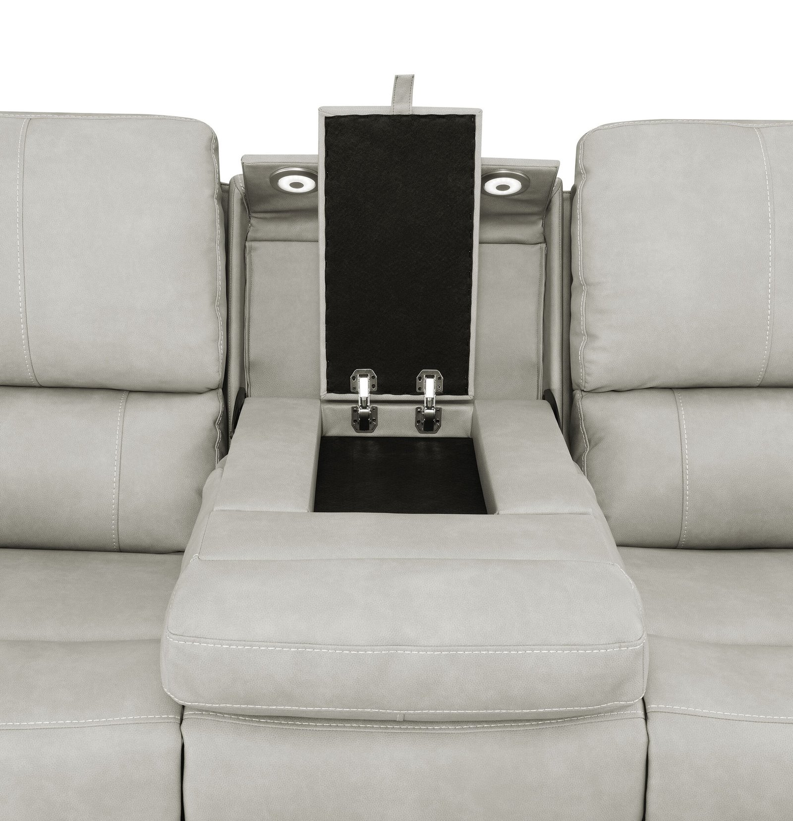 Brickston 2-piece Triple Power Reclining Sofa Set Grey - Image 10